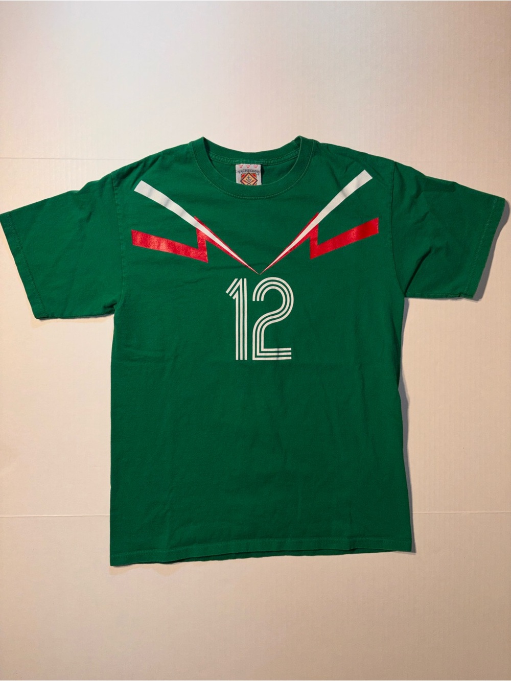 Vtg Yacht Club FIFA World Cup 2014 Mexico #12 Futbol Soccer Jersey T-shirt Sz M